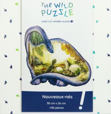 THE WILD PUZZLE Puzzle en Bois - Nouveaux-N&eacute;s 