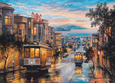 EUROGRAPHICS Puzzle Eugene Lushpin - San Francisco, Cable Car Heaven 