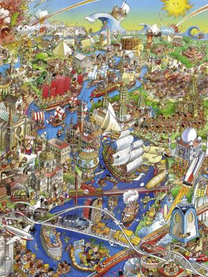 HEYE Puzzle 1500 pi&egrave;ces : rivi&egrave;re de l'histoire, hugo prades