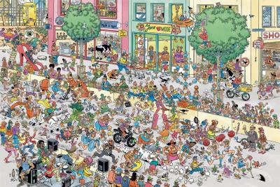 JUMBO Puzzle Jan van Haasteren - &Agrave; vos talons, pr&ecirc;t, partez ! 