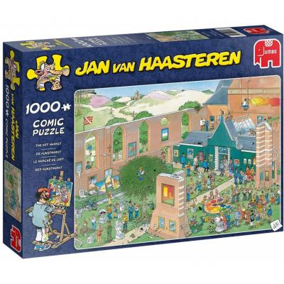  JUMBO Art Market-1000 Piece Puzzle, 20022, Multicolore