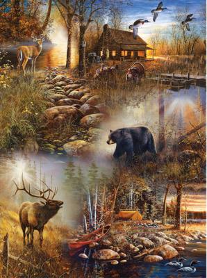 SUNSOUT  Forest Collage 1000 pc Jigsaw Puzzle 