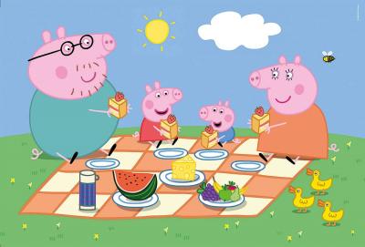 CLEMENTONI  Puzzle SupercolorPeppa Pig 24 pi&egrave;ces 