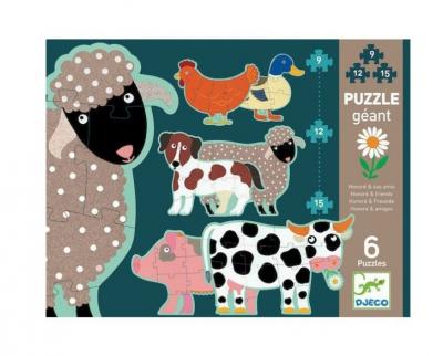 DJECO Puzzle maxi g&eacute;ant Honor&eacute; & ses amis