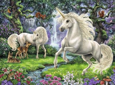 RAVENSBURGER  - 128389 - Puzzle Licornes Myst&eacute;rieuses 200 Pi&egrave;ces