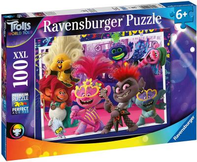 RAVENSBURGER Puzzle 100 pi&egrave;ces XXL  Chante &agrave; pleine voix Trolls 2 