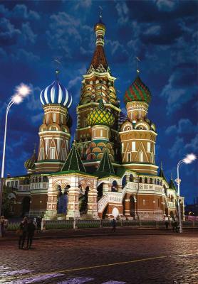 DTOYS Puzzle Russie, Moscou - Cath&eacute;drale Saint-Basile-le-Bienheureux