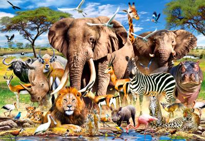 CASTORLAND  Puzzle Animaux de la savane 1500 Teile - - Puzzle
