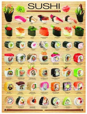 EUROGRAPHICS  EG60000597 - Puzzle &agrave; sushis (1000 pi&egrave;ces)
