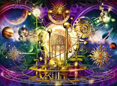 RAVENSBURGER Puzzle Syst&egrave;me Solaire Dor&eacute; 
