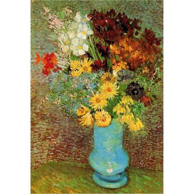 DTOYS Puzzle Van Gogh Fleurs dans un vase bleu 1000 pieces 