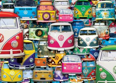 EUROGRAPHICS  Puzzle 1000 pi&egrave;ces  VW Bus funky jam- - Puzz