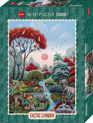 HEYE  - PUZZLE 2000 pi&egrave;ces - EXOTIC GARDEN WILDLIFE PARADISE