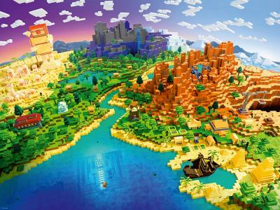 RAVENSBURGER Puzzle World of Minecraft 