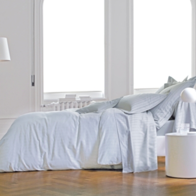 BLANC DES VOSGES Housse de couette satin Divine  260 x 240 cm M&eacute;tal