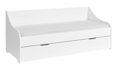 NATEO CONCEPT Lit gigogne banquette 80x200 Blanc