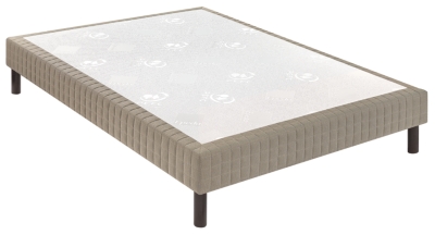 EPEDA Sommier Nature Medium 3Z , 18 cm 160 x 190 cm Gris Fonc&eacute;