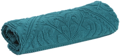 VIVARAISE Tapis de Bain en coton peacock 54 x 64