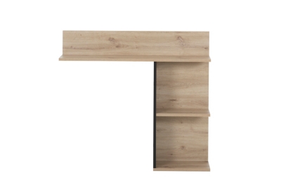 T&ecirc;te de lit pour lit 90 cm d&eacute;cor ch&ecirc;ne et noir - goya