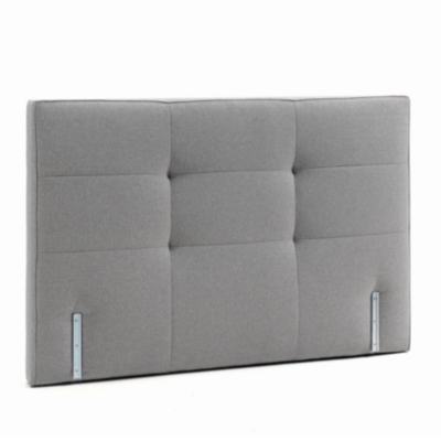 TEMPUR T&ecirc;te de lit Quadro  180 cm Tiss&eacute; gris