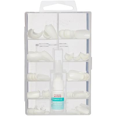 KISS Faux ongles  100 (diff&eacute;rentes tailles) - Taille&nbsp;: Short Square