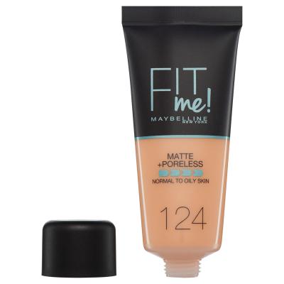 MAYBELLINE  Fit Me MATTE+PORELESS foundation #124-soft sand