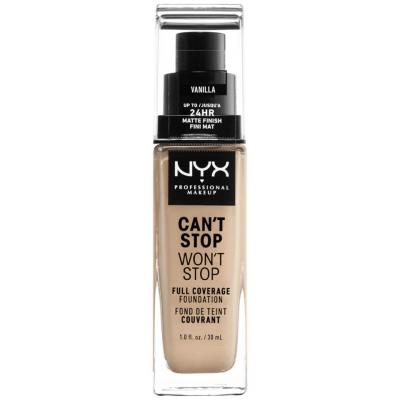 NYX PROFESSIONAL MAKEUP Nyx Can&acute;t Stop Won&acute;t Stop Full Coverage Foundation Vanilla 30ml