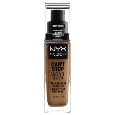 NYX PROFESSIONAL MAKEUP CAN&acute;T Stop WON&acute;T Stop full coverage foundation #warm caramel