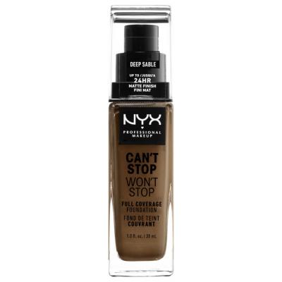 NYX PROFESSIONAL MAKE UP CAN&acute;T Stop WON&acute;T Stop full coverage foundation #deep sable