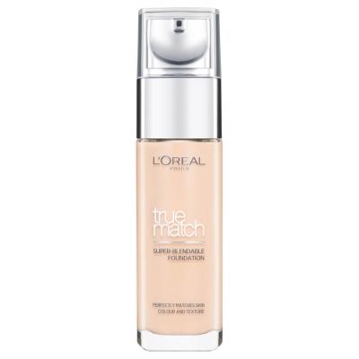 L OREAL PARIS L'Or&eacute;al Paris True Match Fond de Teint Liquide 30 ml Beige cr&eacute;meux 3N
