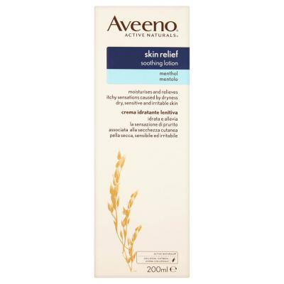 AVEENO  Skin Relief Lotion - 200 ml (Pour la peau s&egrave;che et irritante)