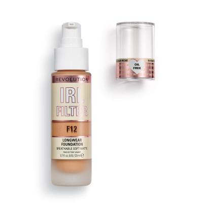 REVOLUTION MAKE UP Makeup Revolution, Irl Filter, Longwear, Fond de Teint, F12, 23ml