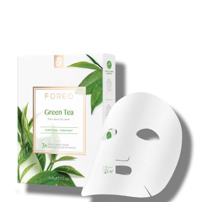 FOREO Masques en tissu purifiants au th&eacute; vert  (lot de 3)