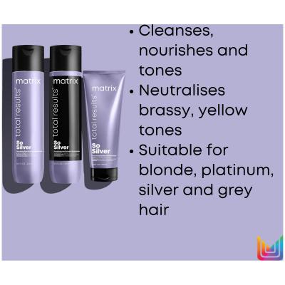 MATRIX R&eacute;sultats totaux de la matrice So Silver Mask 200 ml