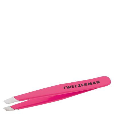 TWEEZERMAN  Mini Pince &agrave; Epiler Pointes Obliques Rose 