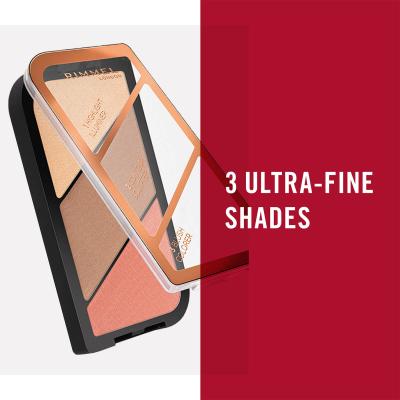 RIMMEL  Kate Palette de Sculpture, Coral Glow, 18.5 g
