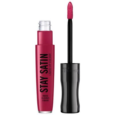 RIMMEL LONDON  Rouge &agrave; l&egrave;vres Stay Satin 800 Rad Rouge fonc&eacute;