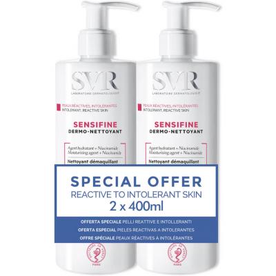 SVR  SENSIFINE - Dermo-Nettoyant pour Peaux Sensibles, 2x400ml