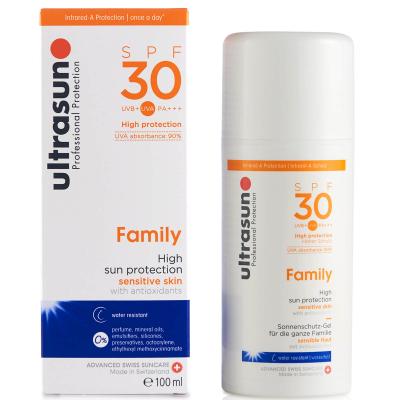 ULTRASUN  Family Haute Protection Solaire Peaux Sensibles SPF 30 100ml