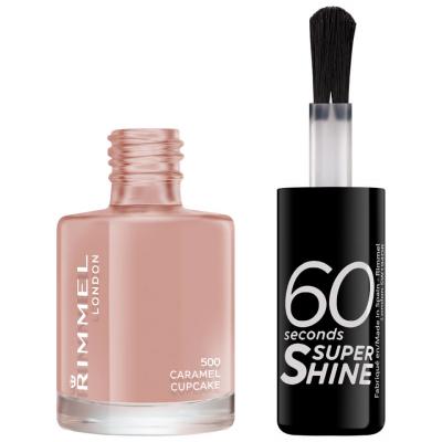 RIMMEL  60 Seconds Super Shine Vernis &agrave; ongles - 500 Caramel Cupcake