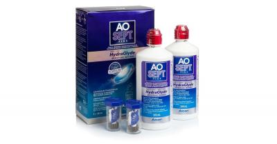 AOSEPT  PLUS avec Hydraglyde 2 x 360 ml avec &eacute;tuis