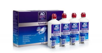 AOSEPT  PLUS avec Hydraglyde 4 x 360 ml avec &eacute;tuis