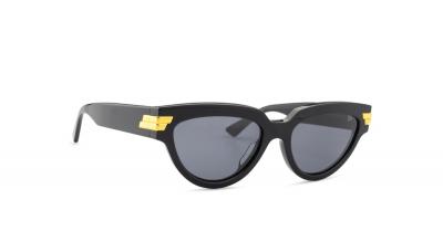 BOTTEGA VENETA Lunettes de soleil  Bv1035s col. 001 Femme Cat eye Noir