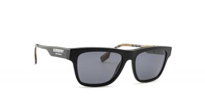 BURBERRY Lunettes de soleil  Be4293 col. 377381 Hommes Carr&eacute; Noir