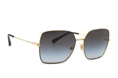 DOLCE & GABBANA Lunettes de soleil  Dg2242 col. 13348g gold/black Femme Carr&eacute; Or