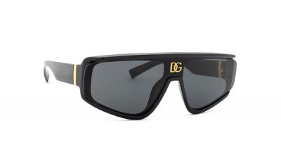 DOLCE & GABBANA Lunettes de soleil  Dg6177 col. 501/87 Hommes Carr&eacute; Noir