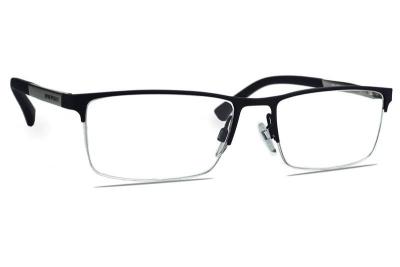 EMPORIO ARMANI  Homme  EA1041 3131 Montures optiques M&eacute;tal Bleu Carr&eacute; Normale