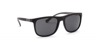 EMPORIO ARMANI Lunettes de soleil  Ea4079 col. 504287 Hommes Carr&eacute; Noir
