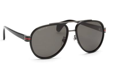 GUCCI Lunettes de soleil  Gg0447s col. 001 Hommes Pilot Noir
