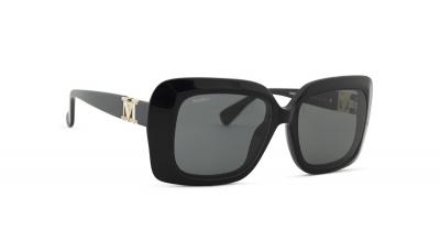 MAX MARA Lunettes de soleil  Mm0030 emme7 col. 01a Femme Carr&eacute; Noir brillant